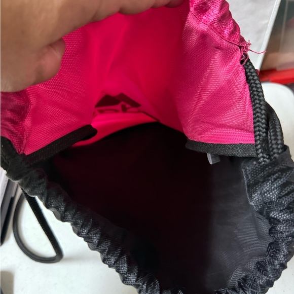 Adidas Fuchsia and Black Drawstring Backpack - Picture 3 of 3